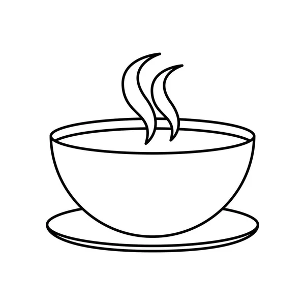 Taza de café icono aislado — Archivo Imágenes Vectoriales