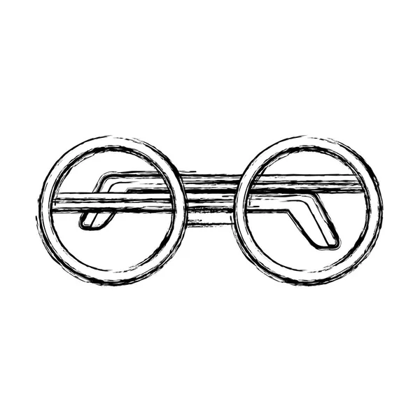 Gafas de abuelo icono aislado — Vector de stock