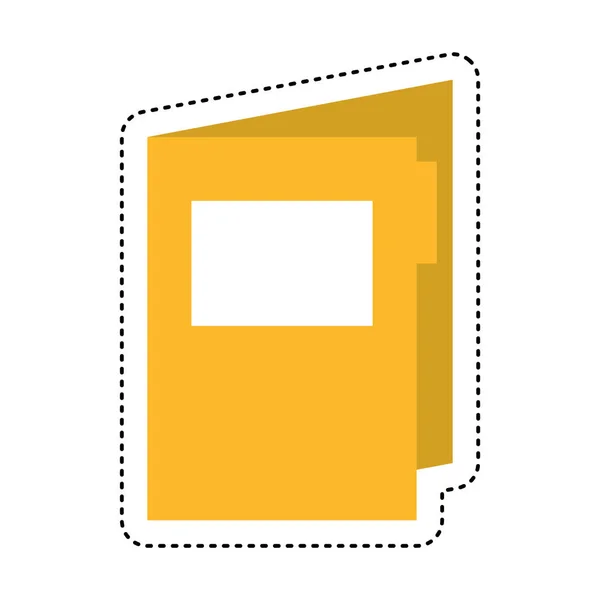 Folder documents isolated icon — Stock Vector