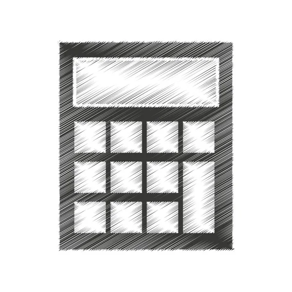 Geïsoleerde calculatorpictogram math — Stockvector