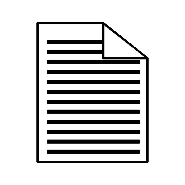 紙文書ファイルのアイコン — ストックベクタ
