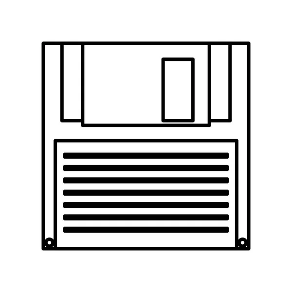 Izolované ikona diskety — Stockový vektor