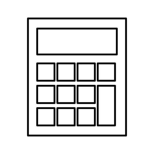 Математичний калькулятор ізольована піктограма — стоковий вектор