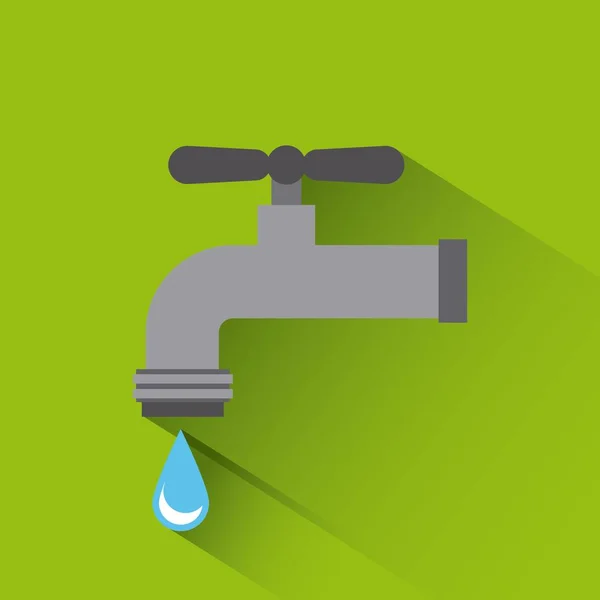 Icône du robinet d'eau — Image vectorielle