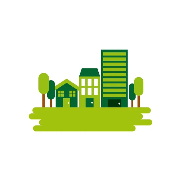 Green city design — Stock Vector