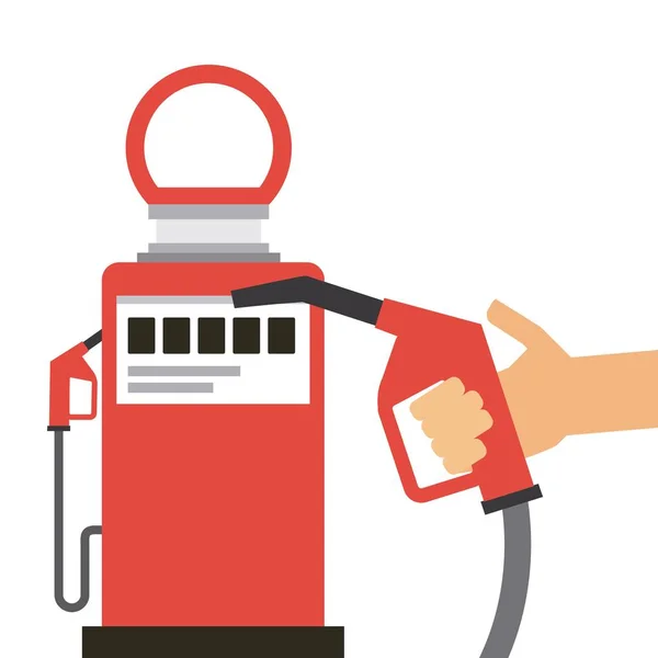 Projeto do posto de gasolina — Vetor de Stock