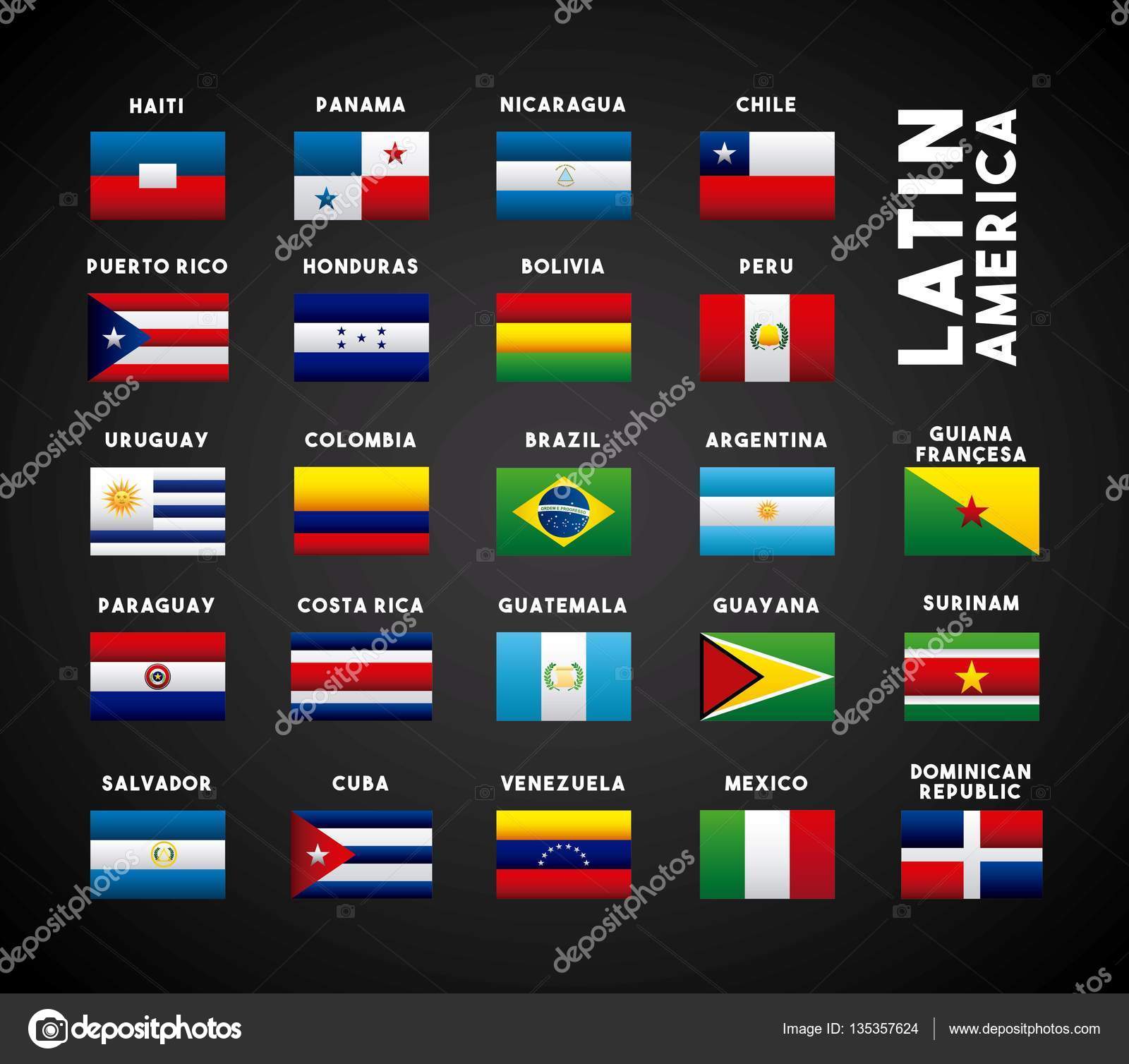 stock illustration latin america countries