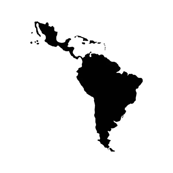 Mapa da América Latina —  Vetores de Stock