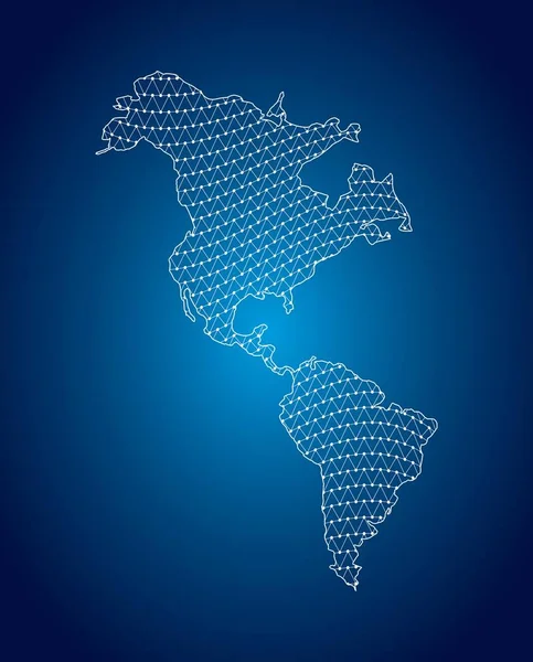 Latin america map — Stock Vector