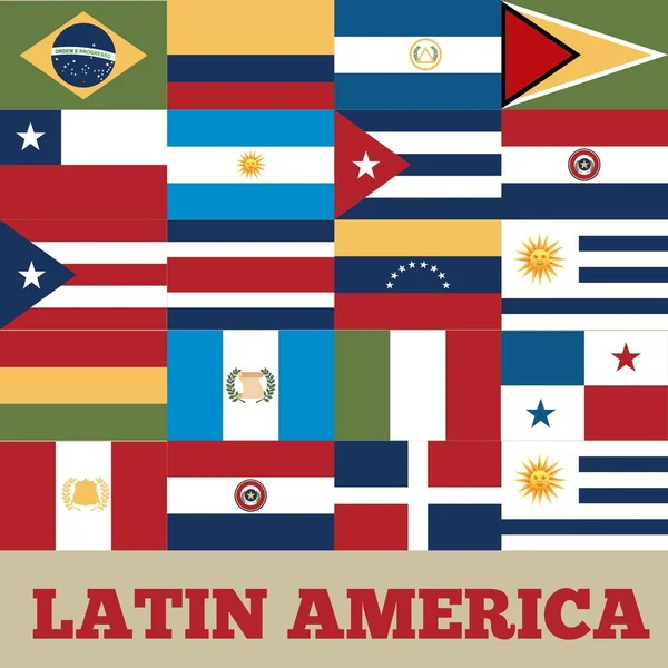 Latin america countries — Stock Vector