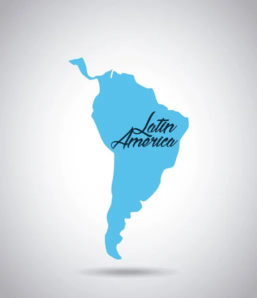 Latin america map — Stock Vector