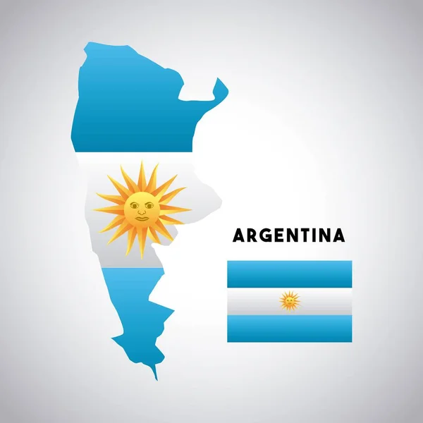 Argentina diseño de país — Archivo Imágenes Vectoriales