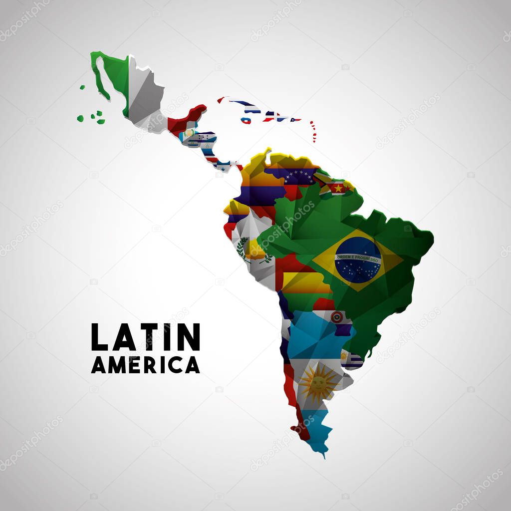 Imágenes: latinoamérica mapa | latinoamerica mapa — Vector de stock