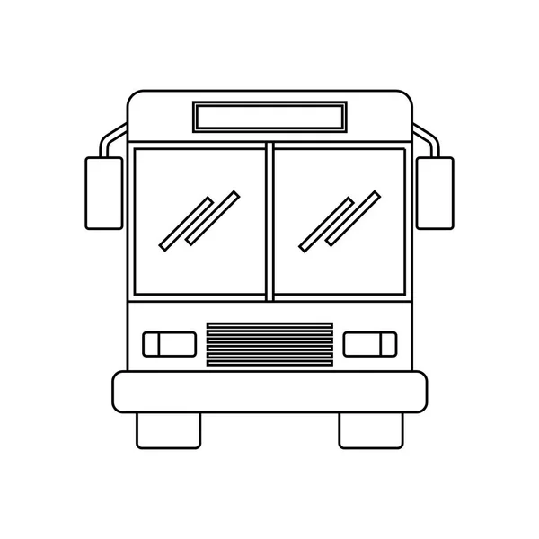 Icono del vehículo autobús — Vector de stock