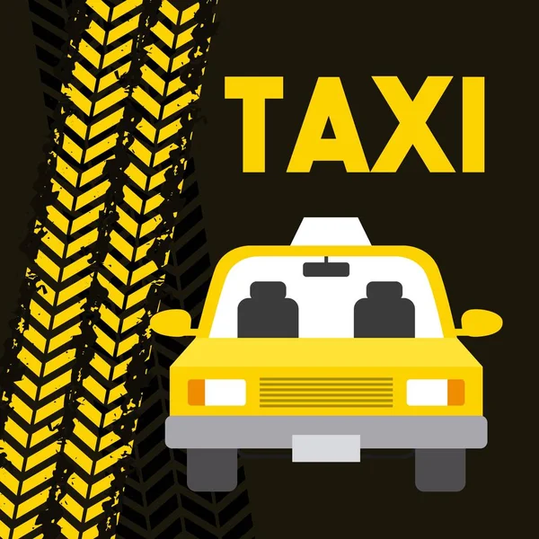 Conception de service de taxi — Image vectorielle