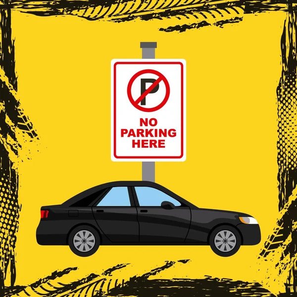 Дизайн зона паркування — стоковий вектор