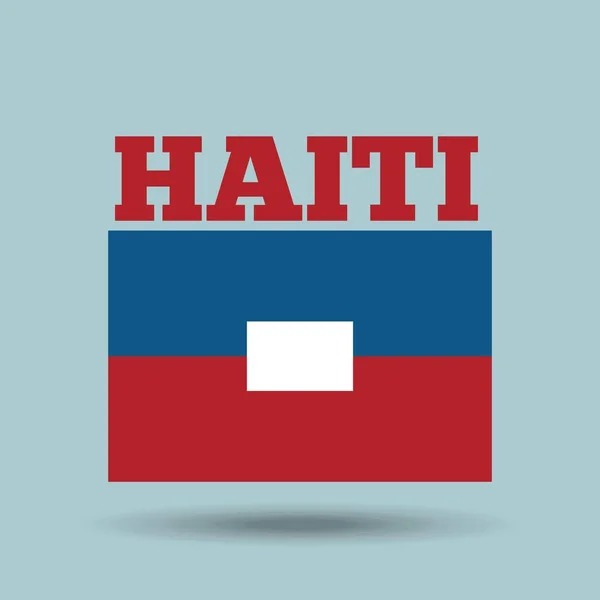 Haiti land flagga — Stock vektor