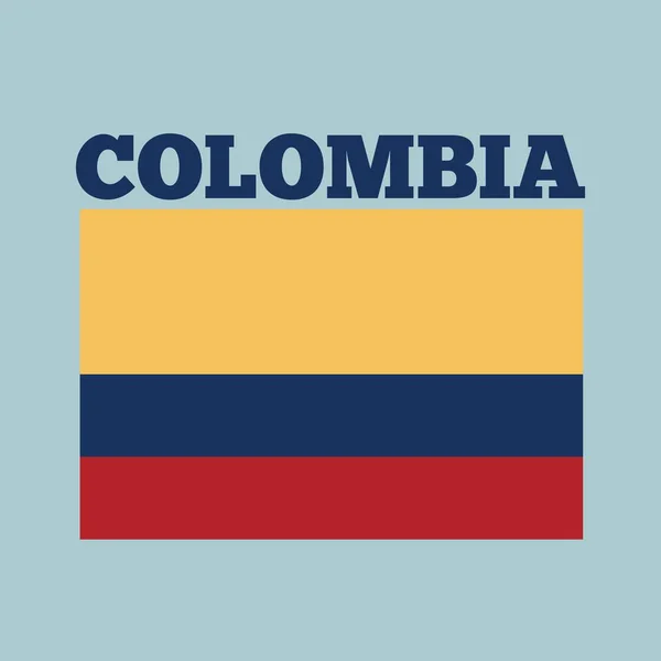 Colombia country flag — Stock Vector