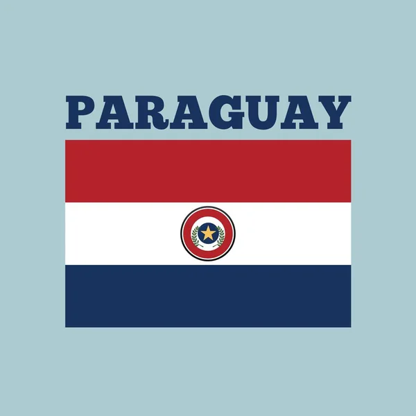 Paraguay Drapeau pays — Image vectorielle