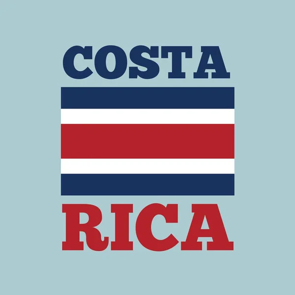 Флаг Коста-Рики — стоковый вектор