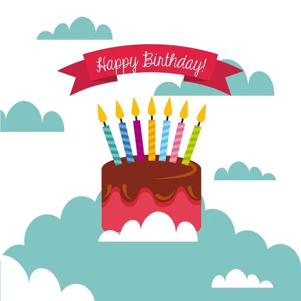 Happy birthday card — Stock Vector