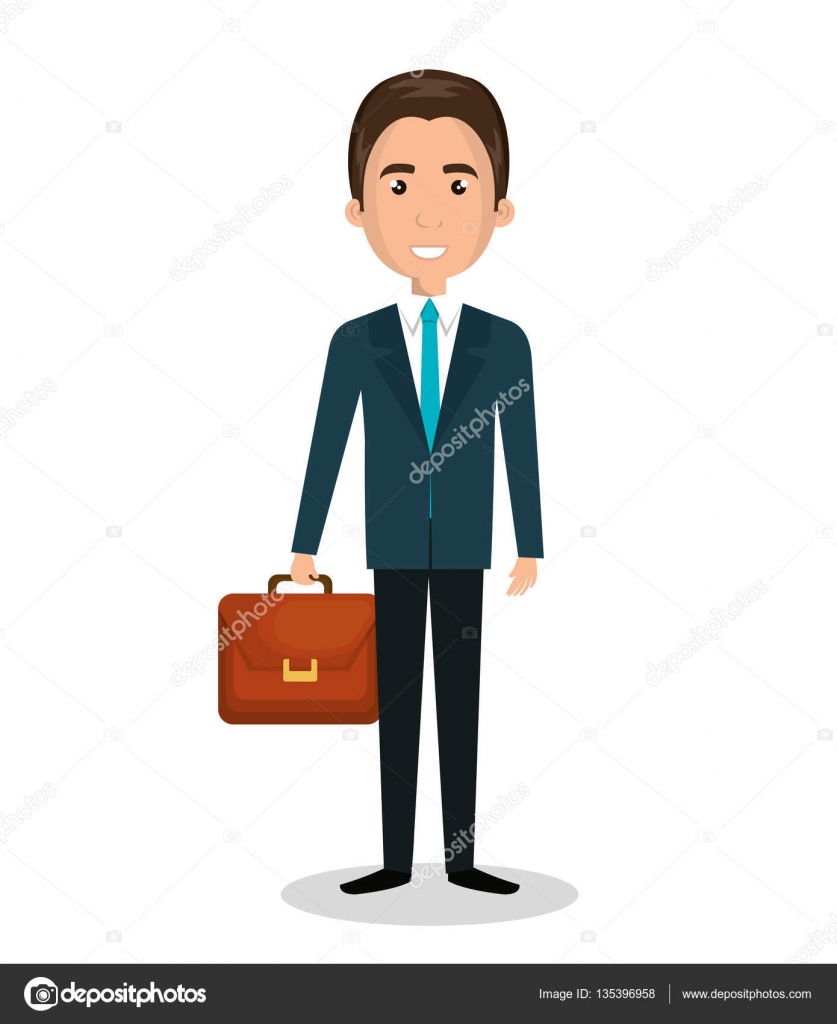Cartoon man executive business briefcase isolated Stock Vector Image by ©yupiramos #135396958 Cartoon man executive business briefcase isolated Stock Vector Image by ©yupiramos #135396958