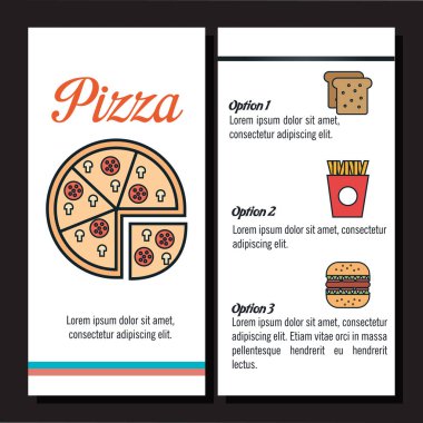 Fast food Restoran Menü izole simgesini