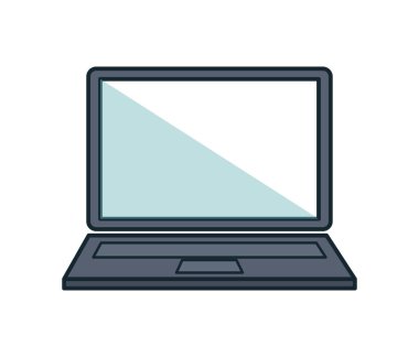 dizüstü bilgisayar taşınabilir düz simgesi