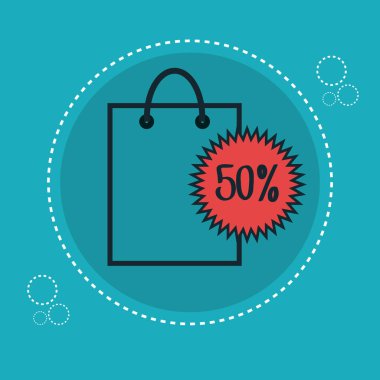 çanta alışveriş ticaret simgesi