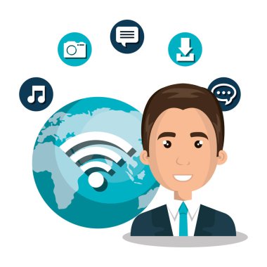 Online izole adam wifi