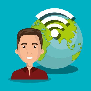 Online izole adam wifi