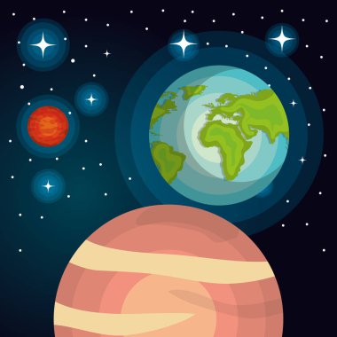 astronomi sistemi güneş gezegenler izole