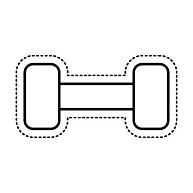 ağırlık kaldırma spor salonu izole simgesi