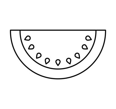 karpuz taze meyve çizim simgesi