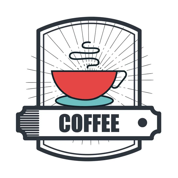 Coffee house shop isolated icon — Stock Vector