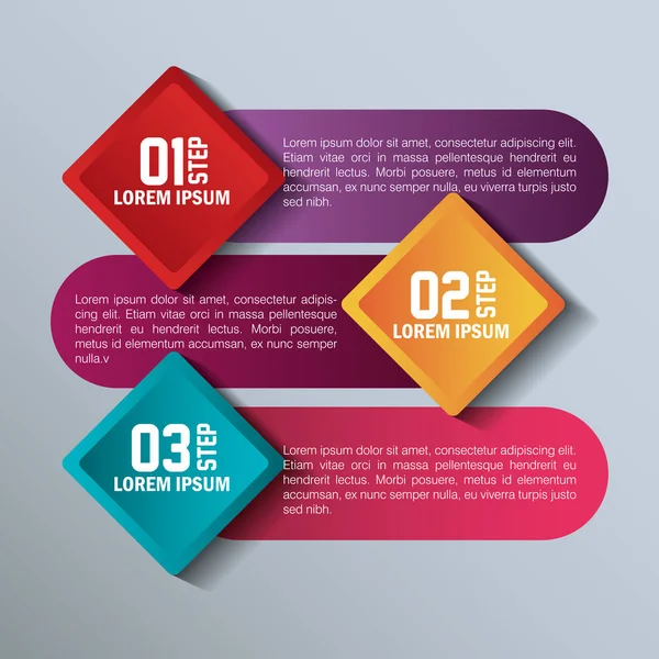 Infographic şablonları İş tasarımı — Stok Vektör