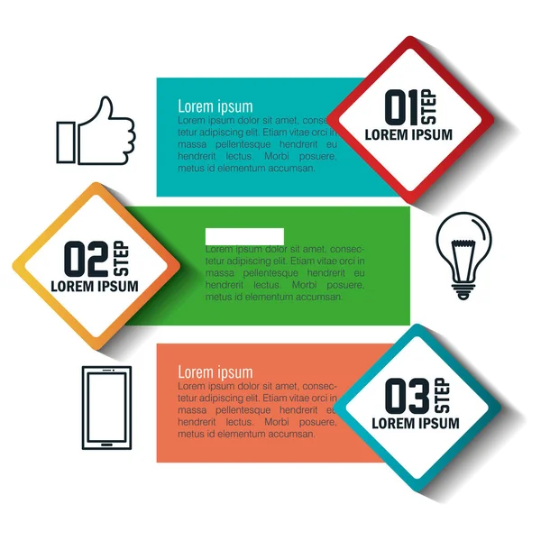 Vorlage: Infografik Geschäftsdesign — Stockvektor