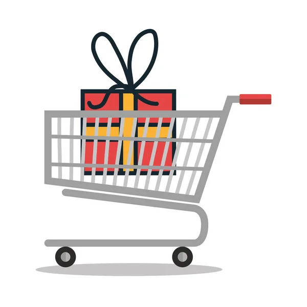Online shopping e-commerce isolated — Stock Vector