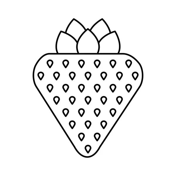 草莓鲜果绘图图标 — 图库矢量图片