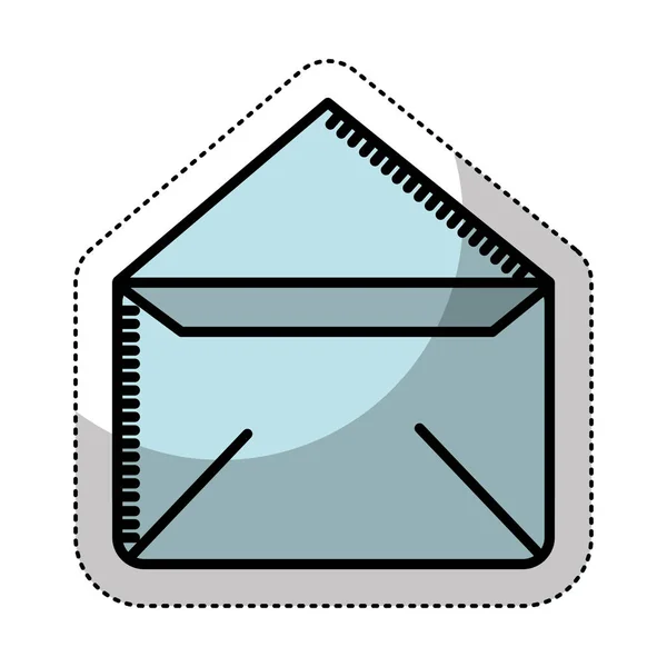 Envelope mail ícone isolado — Vetor de Stock