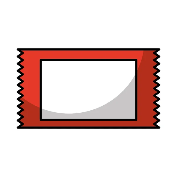 Ticket ingang geïsoleerde pictogram — Stockvector