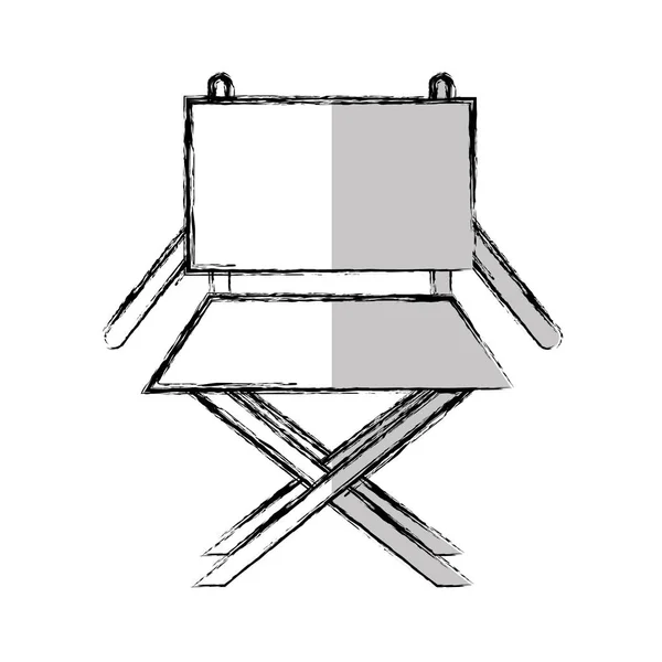 Director chair isolated icon — стоковый вектор