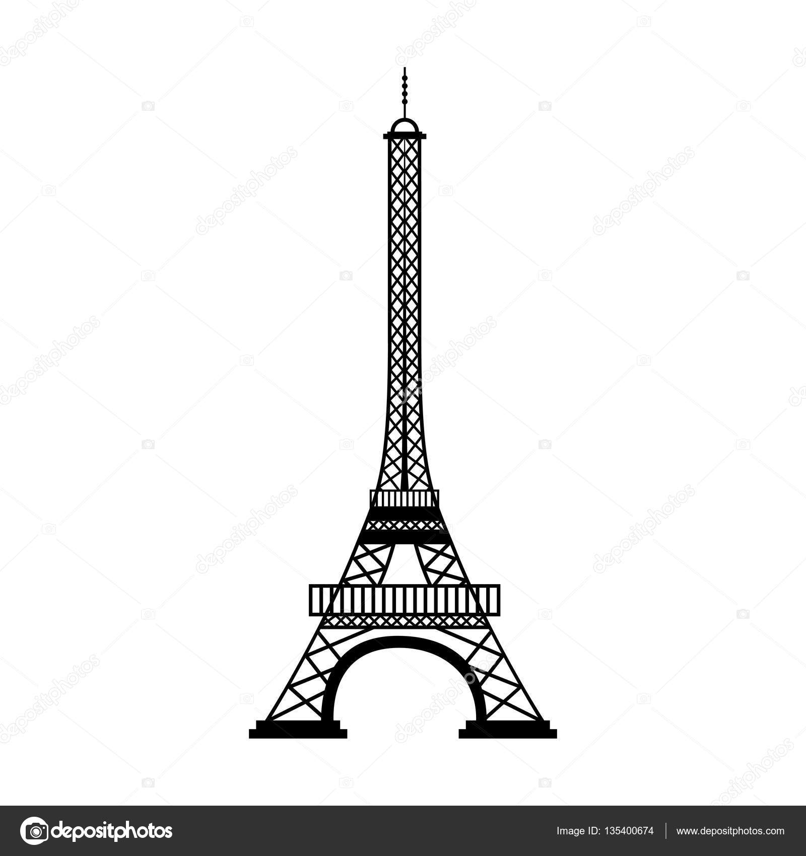 eiffel tower isolated icon vector illustration design Stock Vector