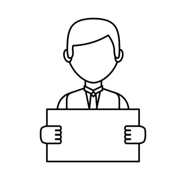 işadamı avatar satırı simgesi