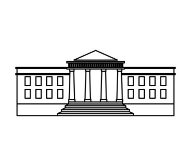 Hükümet Binası izole simgesi