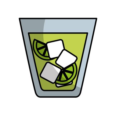 tropikal kokteyl taze izole simgesi