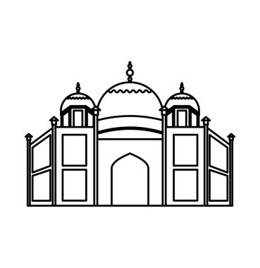 Catedral Roma izole simgesi