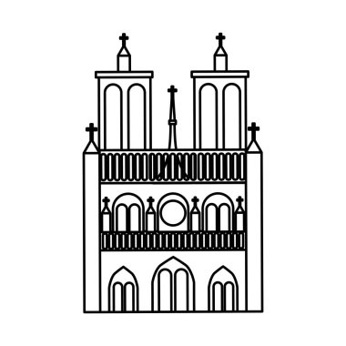 Catedral kilise izole simgesi