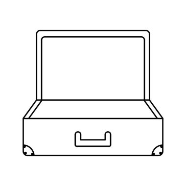 bavul seyahat izole simgesi