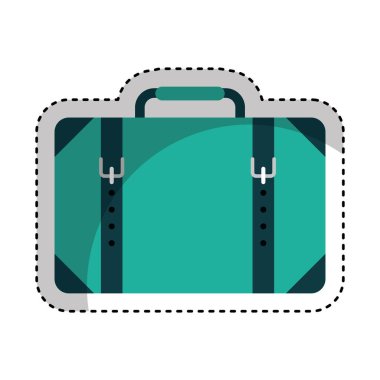 bavul seyahat izole simgesi